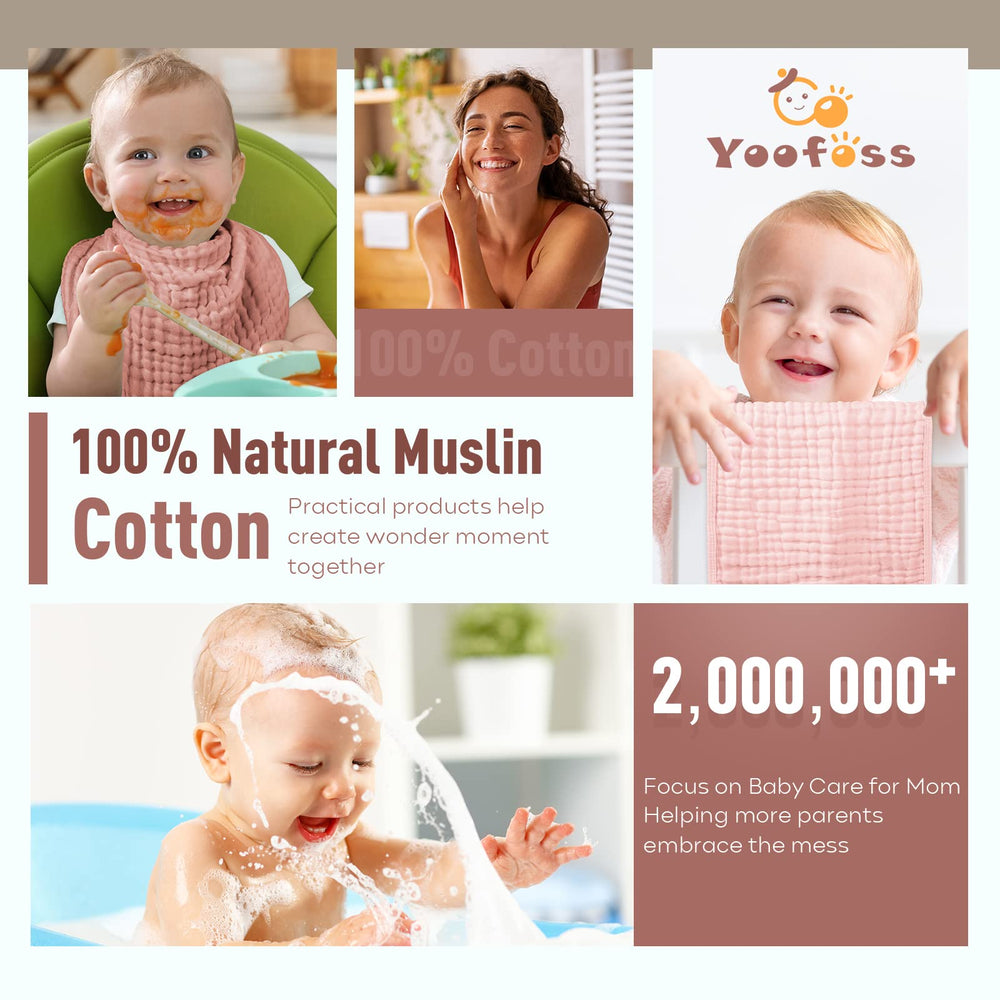Yoofoss muslin burp cloths care washing, prewashed to minimize shrinkage.