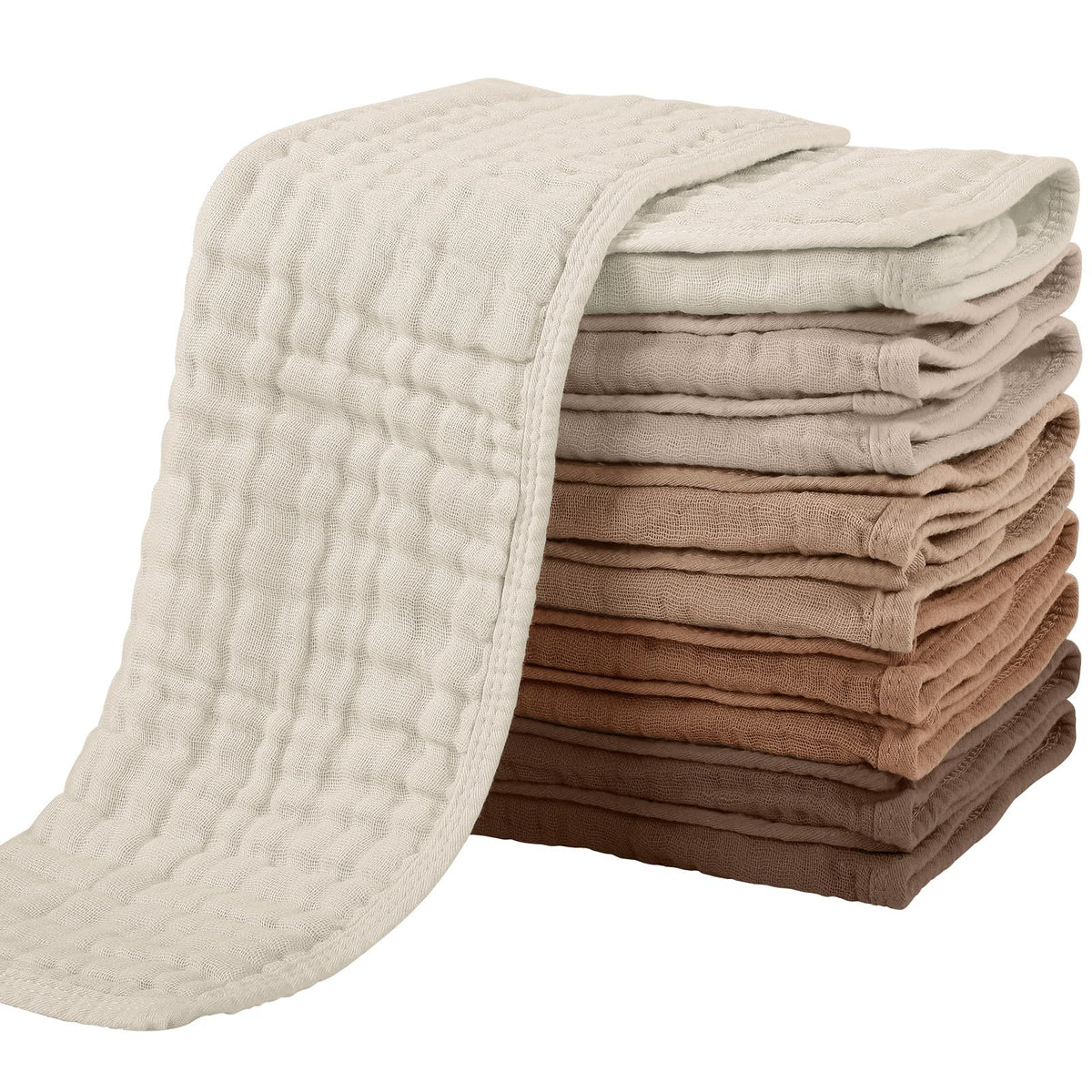 Yoofoss muslin burp cloths soft-touch surface ideal for newborn skin