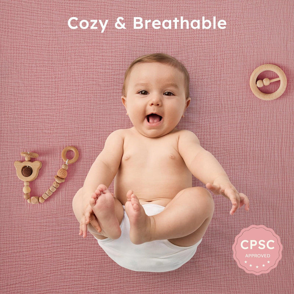 Yoofoss Muslin Crib Sheets preshrunk for reliable care and fit