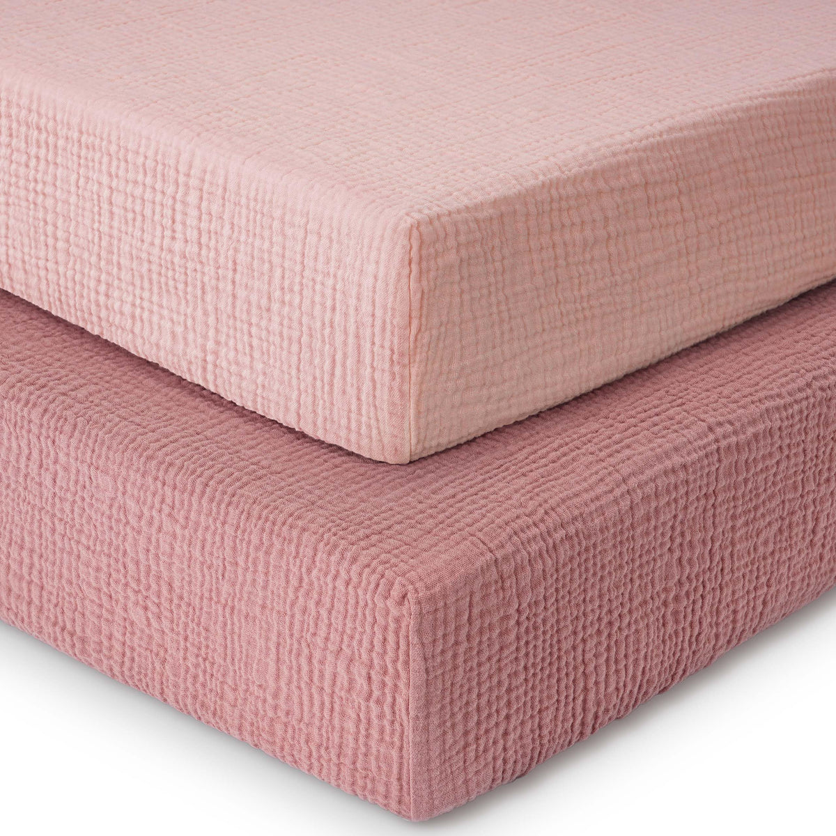 Yoofoss Muslin Crib Sheets offer a soft-touch finish for baby’s skin