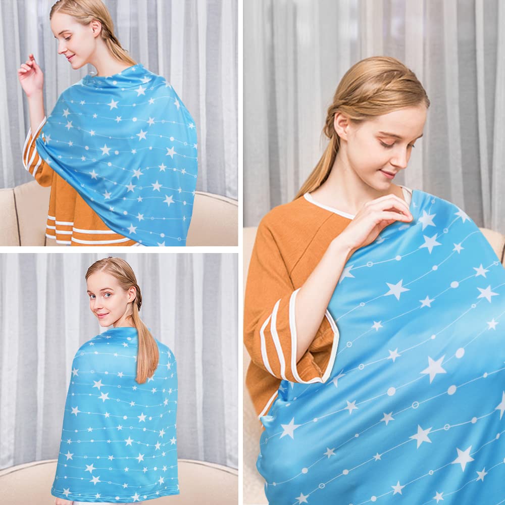 Yoofoss nursing cover stretches easily for a quick, secure wear.