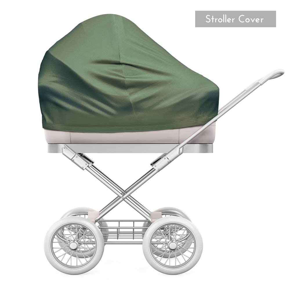 Yoofoss Nursing Cover stroller cover offers sun shade and privacy during rides.