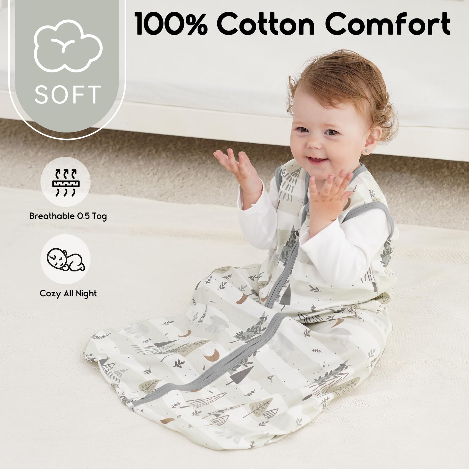 Yoofoss organic cotton close-up fabric highlights softness and breathability