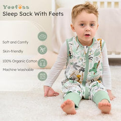 Yoofoss organic cotton fabric close-up, soft textures for sensitive baby skin.