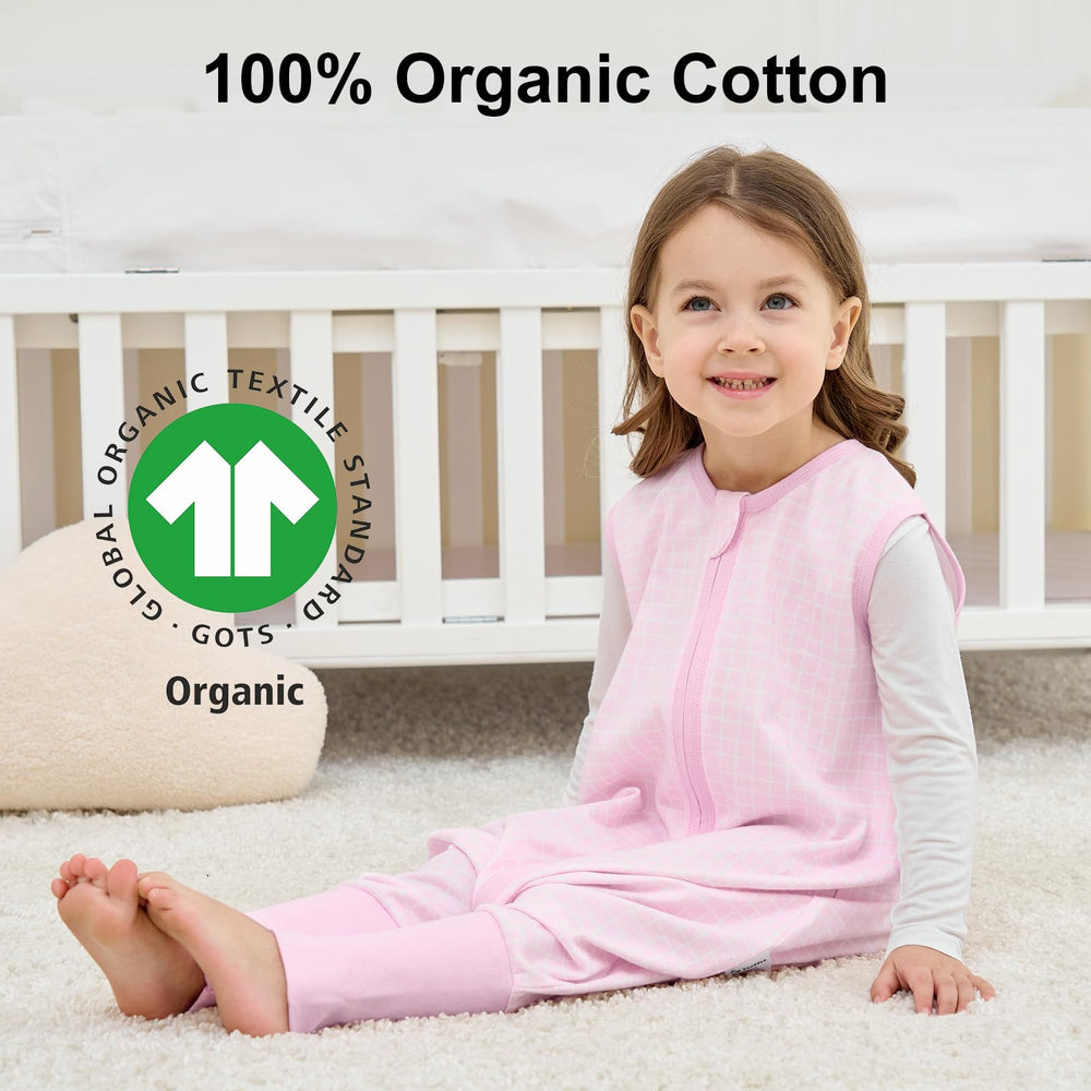 Yoofoss organic cotton sleep sack keeps baby's skin soft and breathable