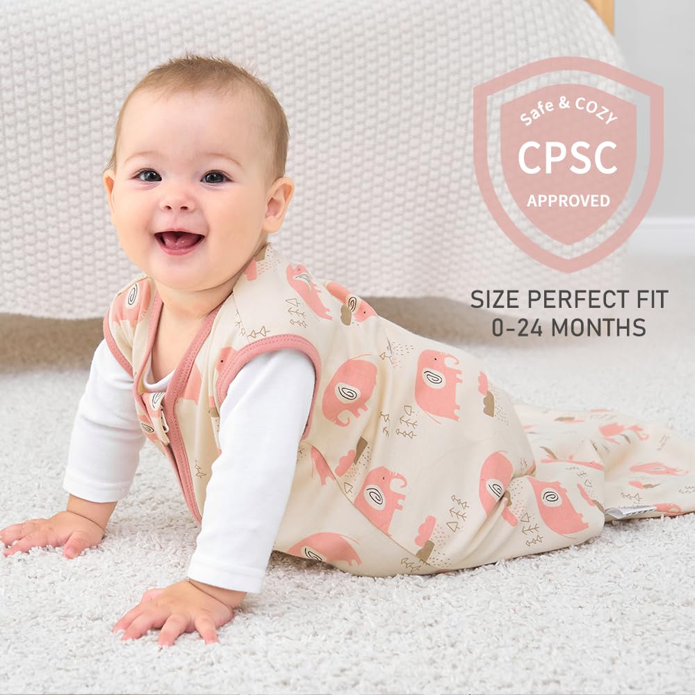 Yoofoss Organic cotton sleep sack for breathable night comfort.