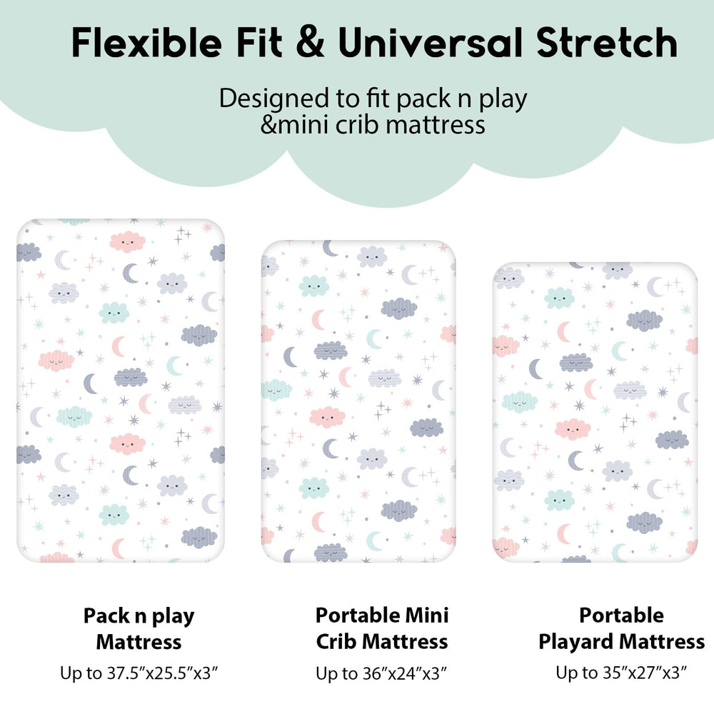 Yoofoss breathable microfiber with spandex offers soft touch and air flow for baby comfort.