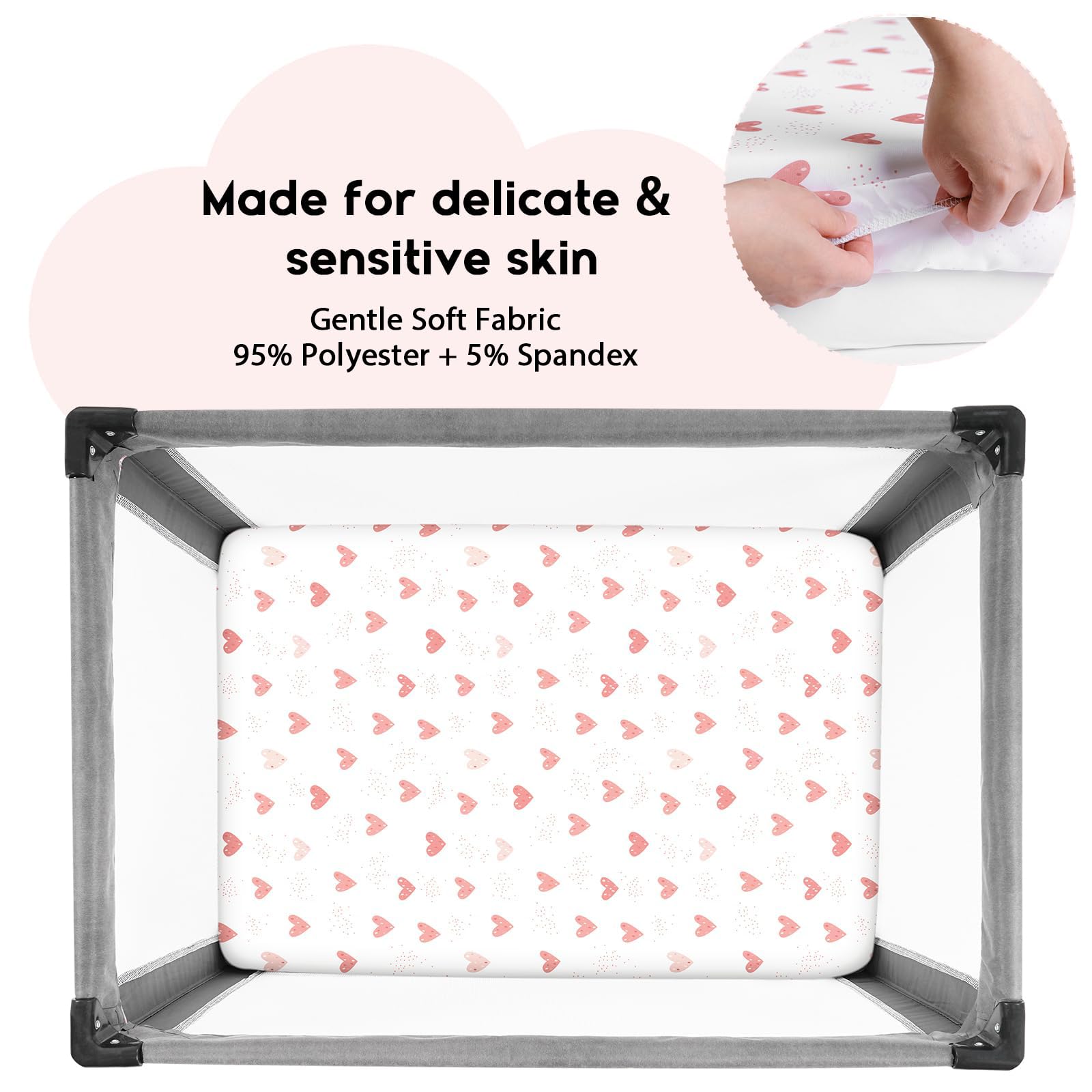 Yoofoss elastic-edge design keeps the sheet securely in place