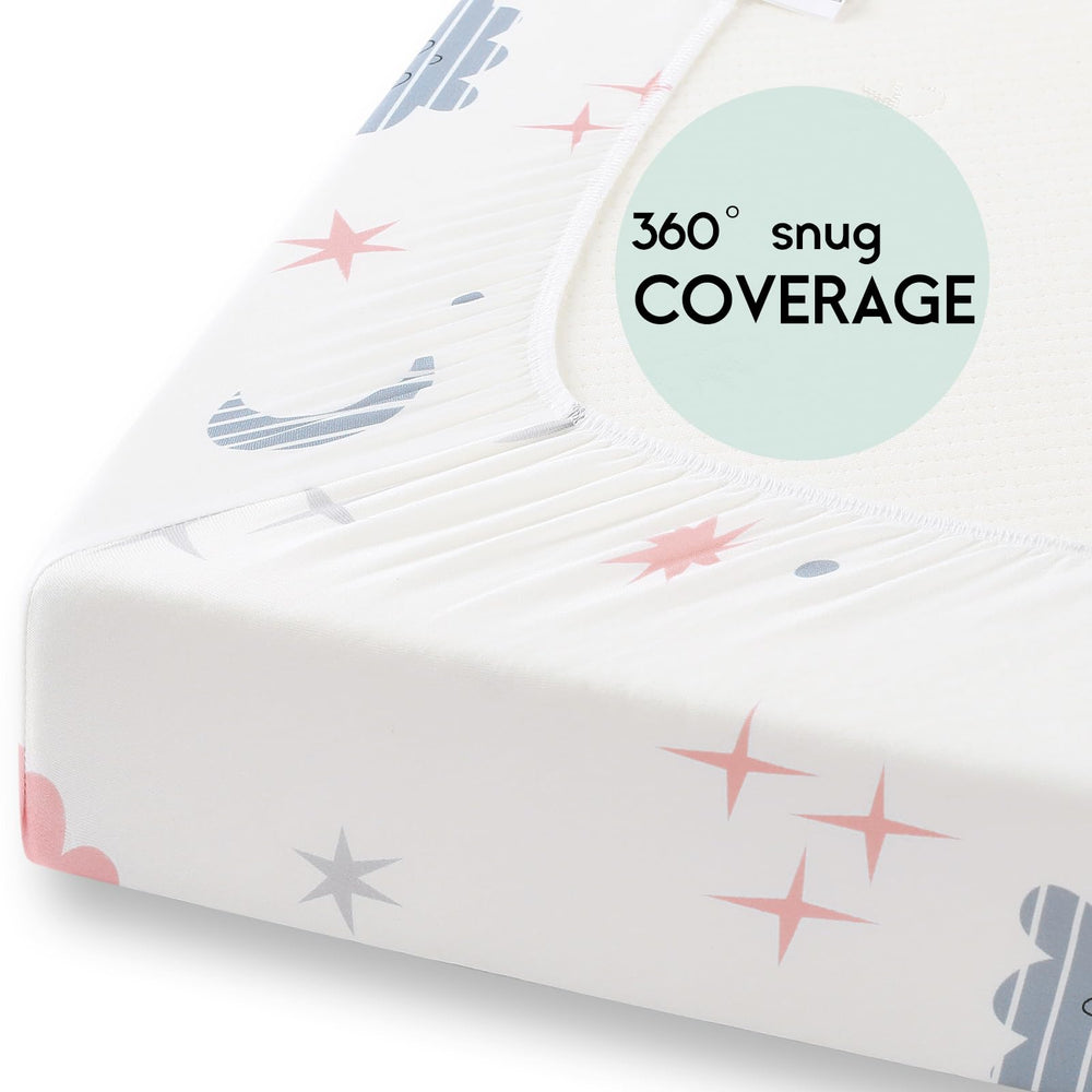 Yoofoss mini-crib use sheet is ideal for travel and everyday playpens.