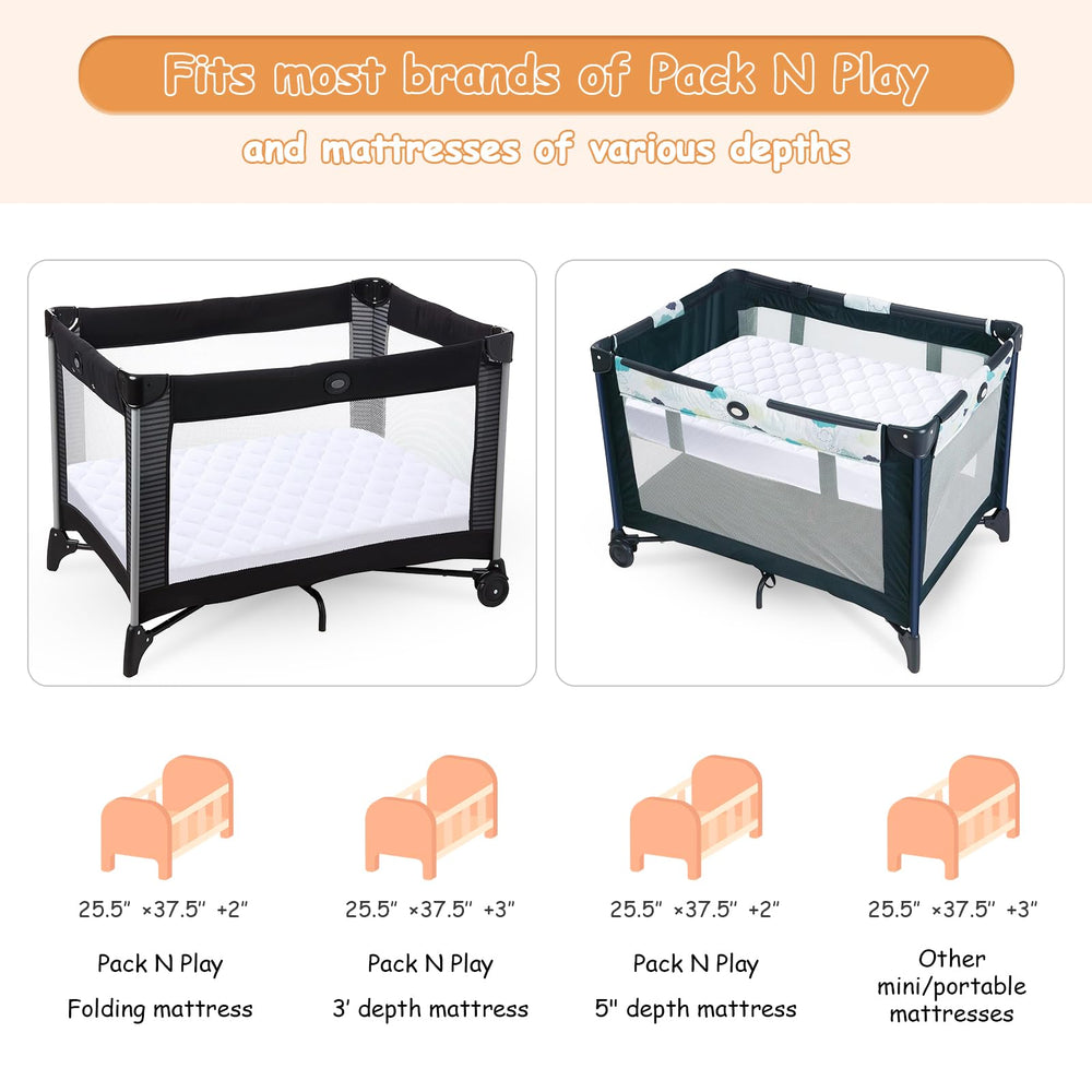Yoofoss breathable surface maintains comfortable sleeping temperature for baby.