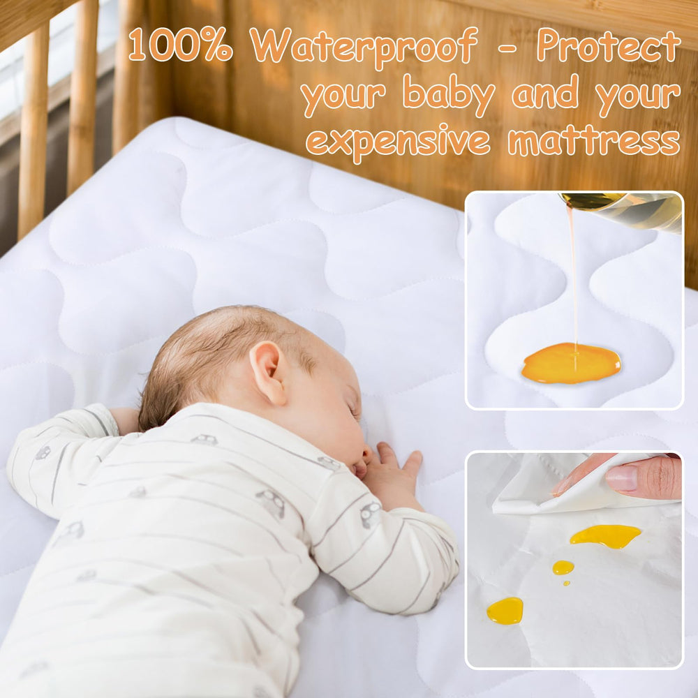 Yoofoss waterproof layer protects mattress from spills during playtime.