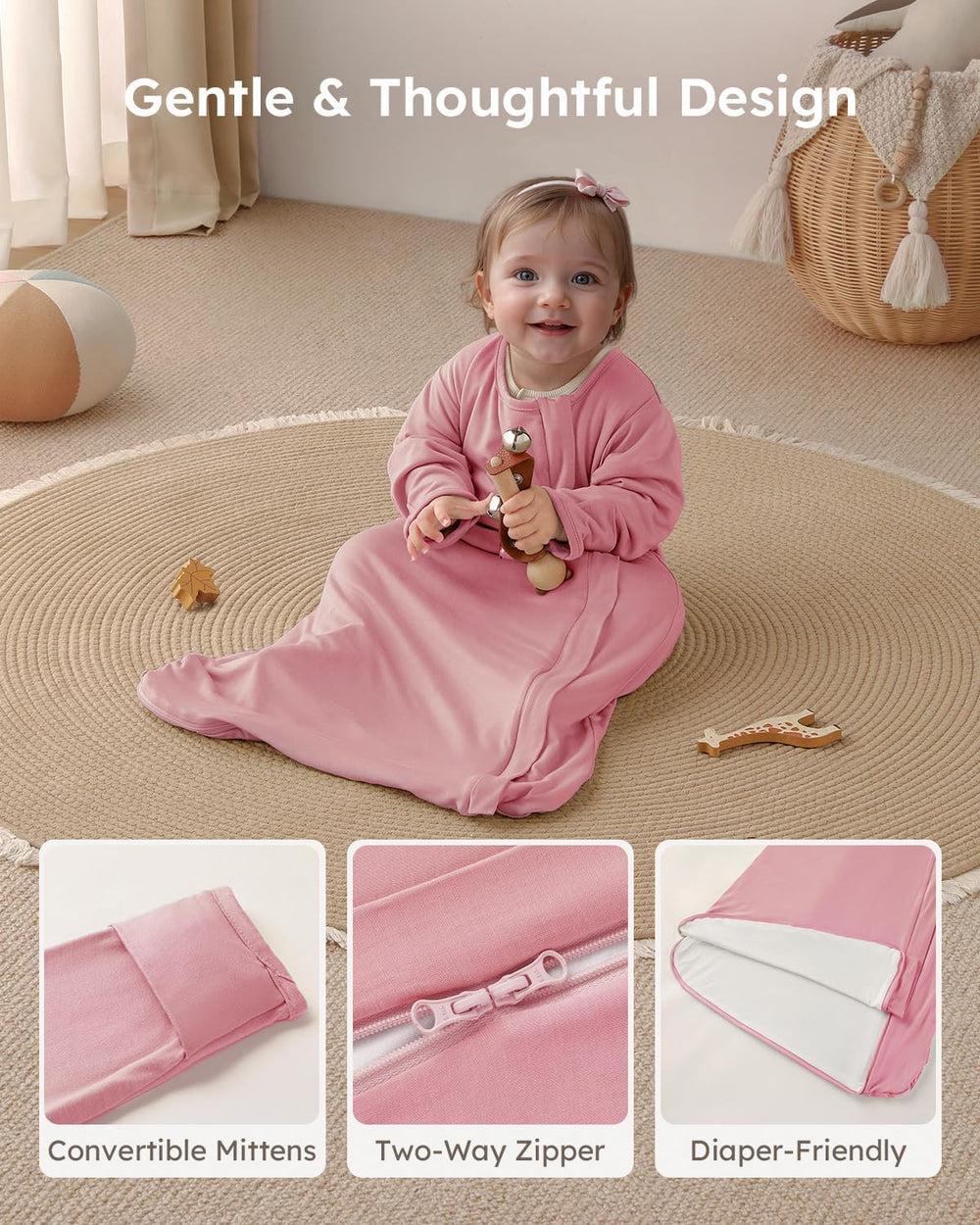 Yoofoss rayon bamboo fabric feels ultra-soft and breathable.