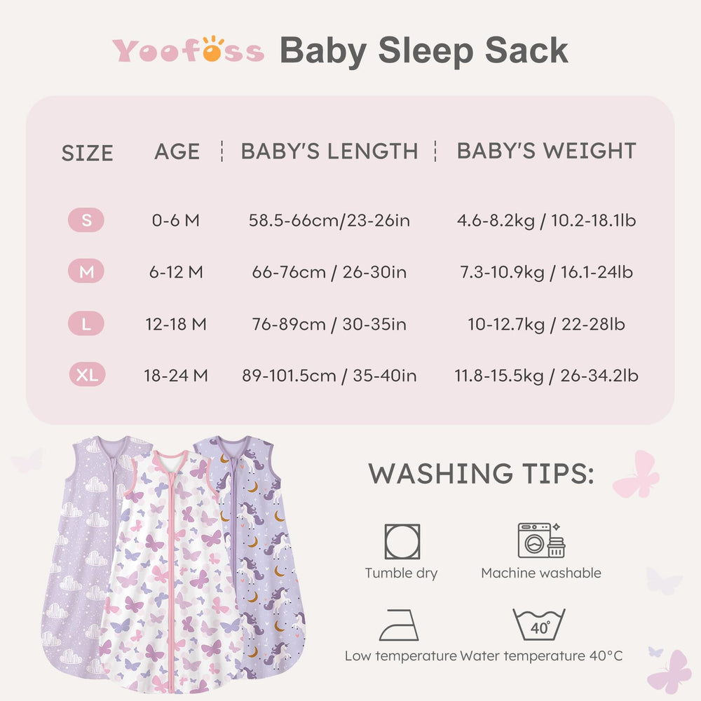 Lightweight TOG 0.5 warmth keeps baby cozy without overheating