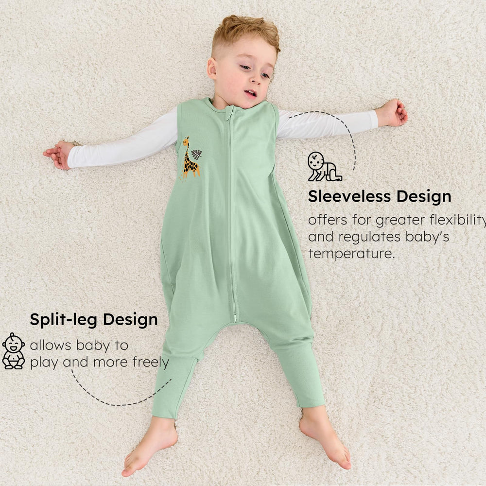Yoofoss safe sleep neckline and sleeveless fit for breathable warmth.