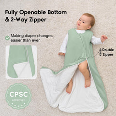 Yoofoss infant sleep sack safety neckline and cuffs ensure snug, secure fit.