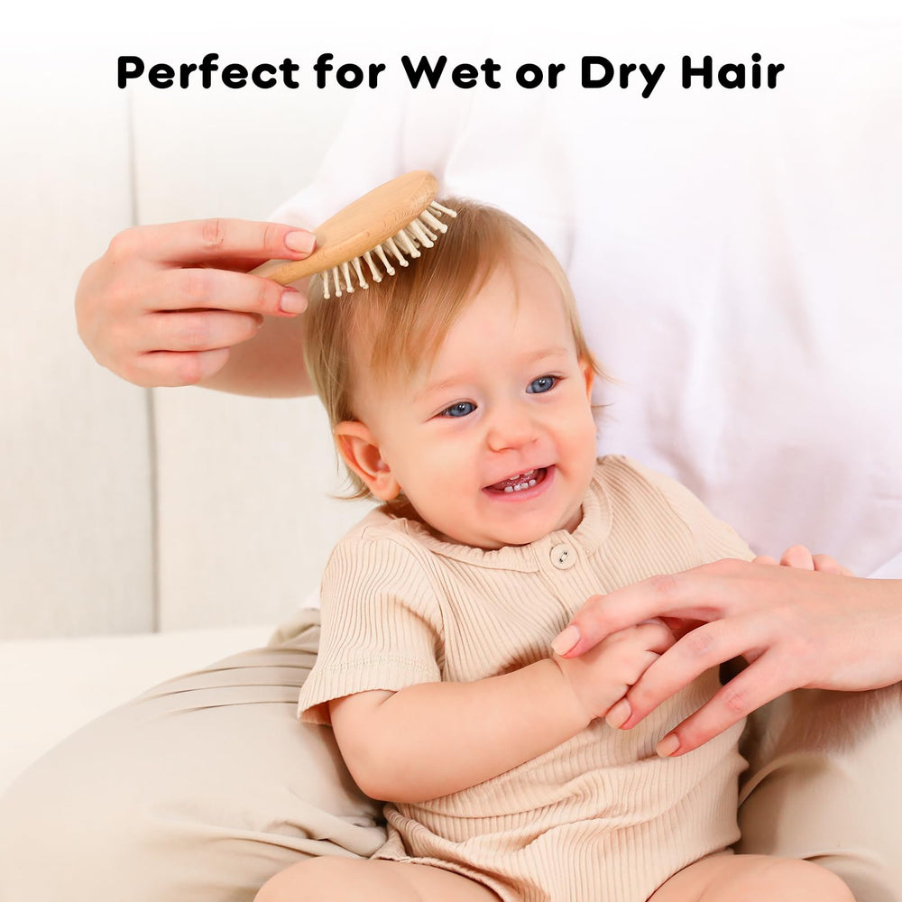 Yoofoss scalp massage wood brush for soothing grooming sessions