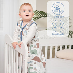 Yoofoss sleep sack arm and neck openings ensure secure, comfortable fit.