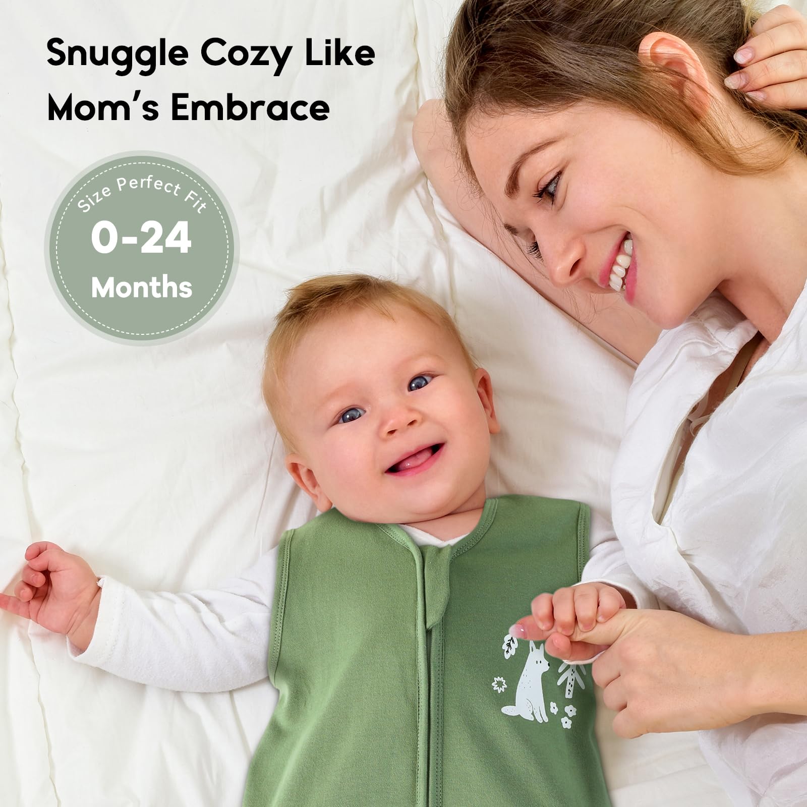 Yoofoss bottom zipper enables quick diaper changes without waking baby.