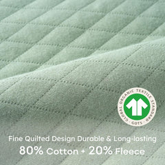 Yoofoss sleep sack features GOTS-certified organic cotton for gentle use.