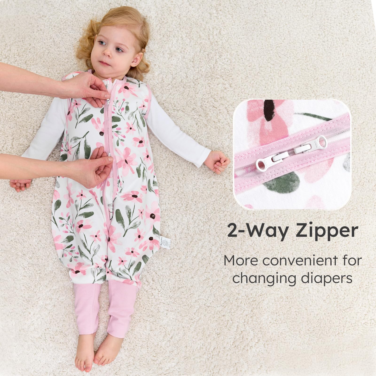 Yoofoss sleep sack is machine washable and long lasting