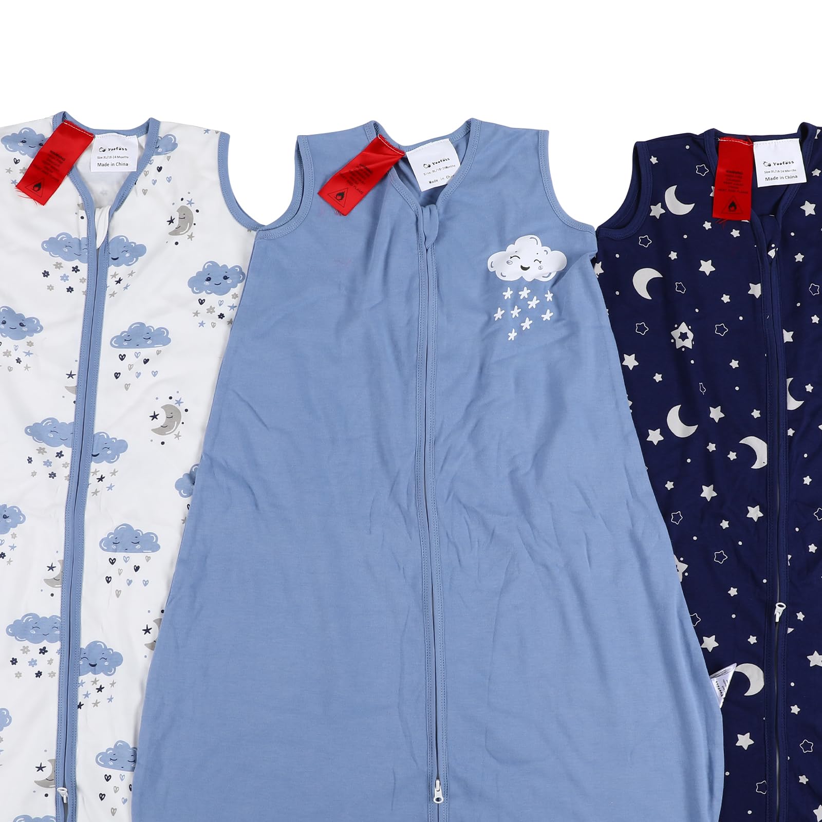 Yoofoss sleep sack includes a top zipper cover to prevent scratches
