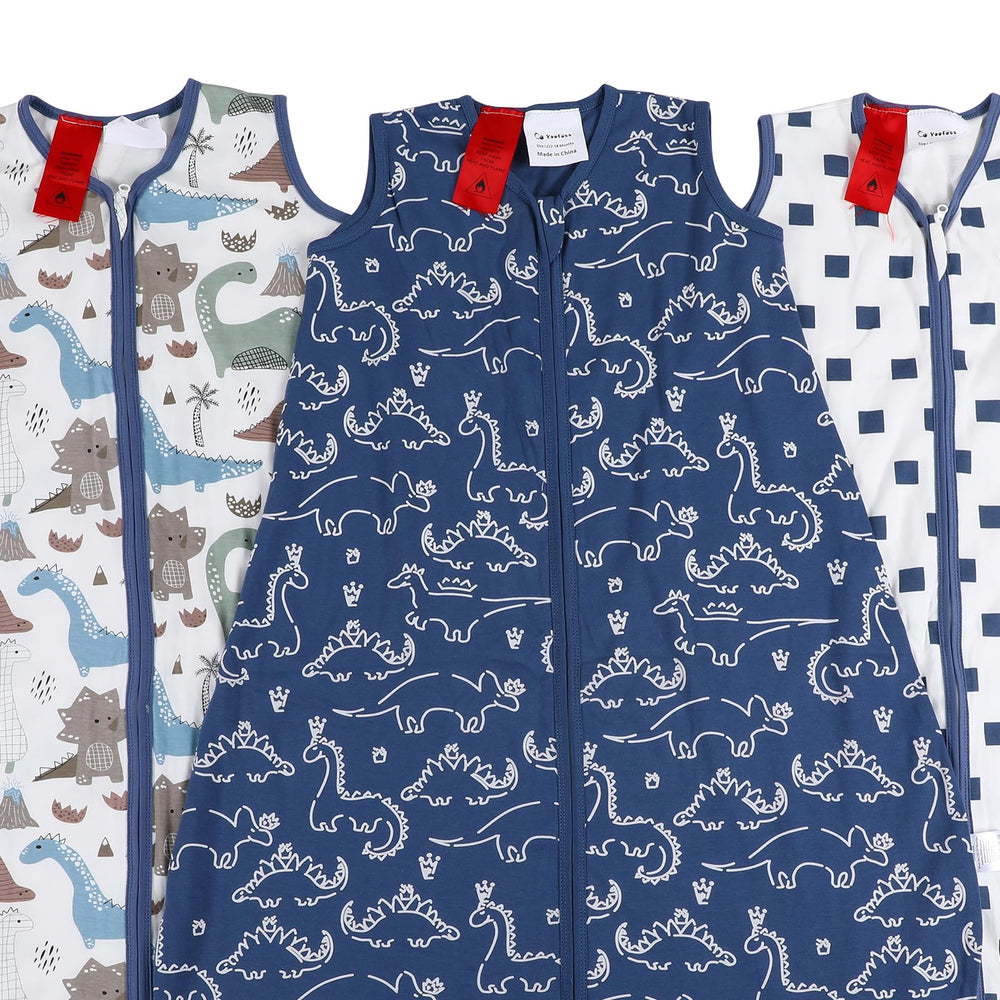 Yoofoss sleep sack size 12-18 months with roomy leg space.