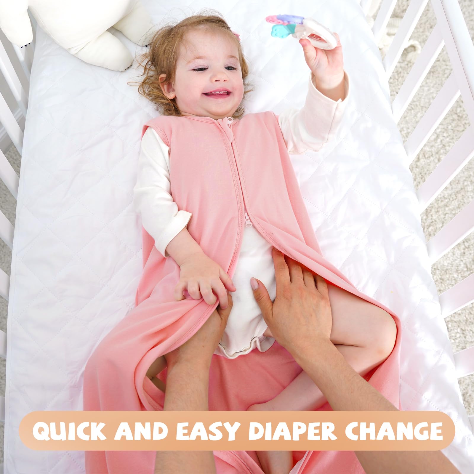 Yoofoss sleep sack size range 0-24 months for growing babies
