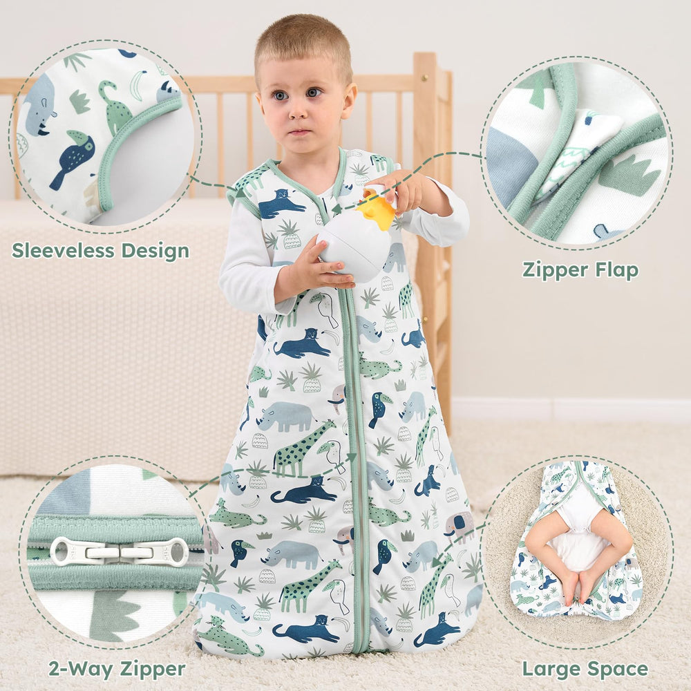 Yoofoss sleeveless design promotes airflow and temperature regulation for babies.