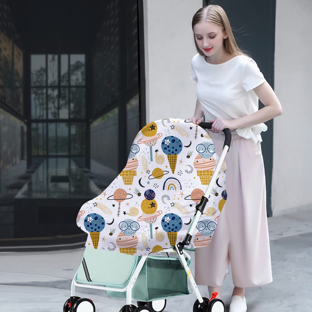 Yoofoss Stroller Cover shields from sun and breeze during strolls.