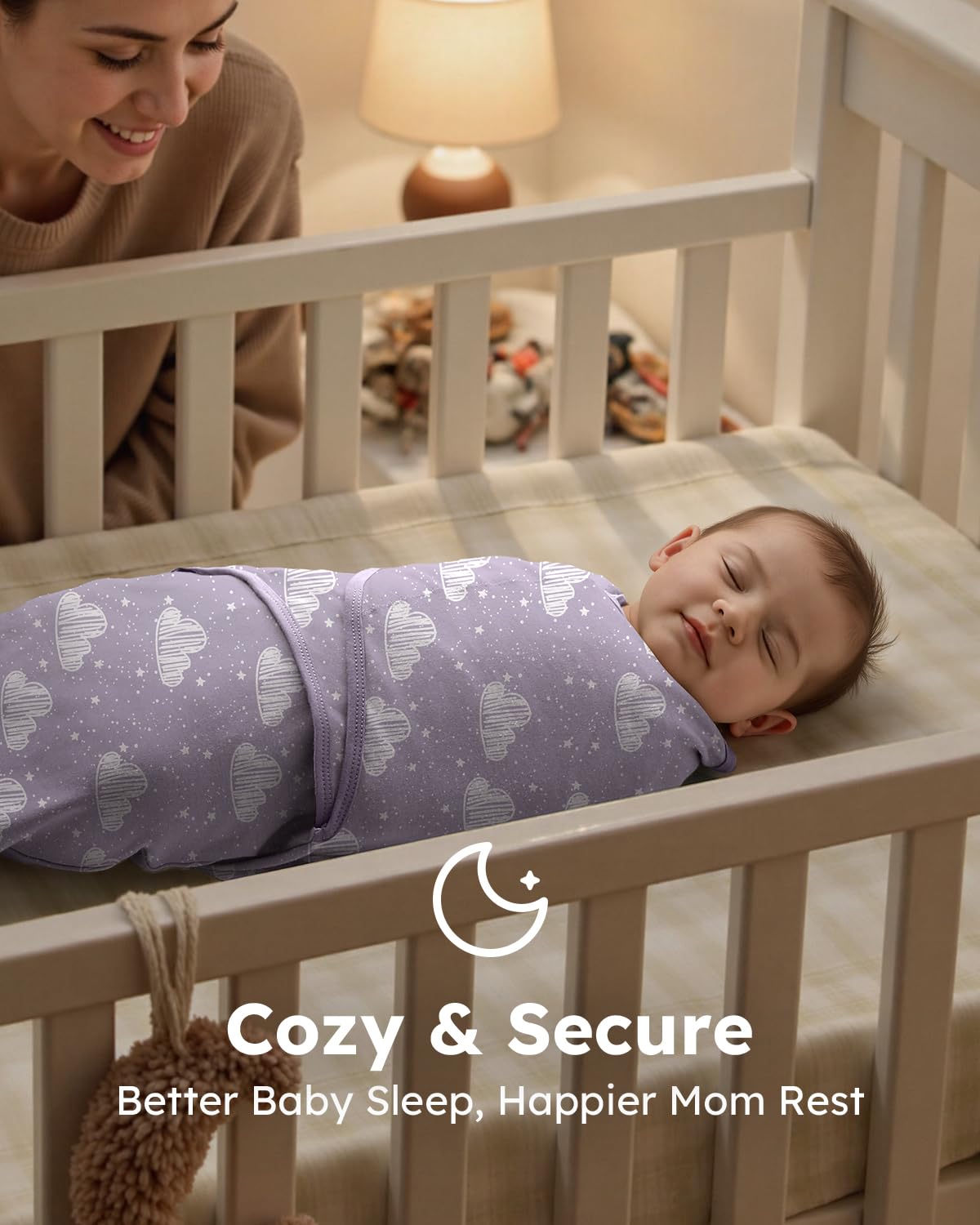 Yoofoss machine-washable swaddle reduces laundry and chores