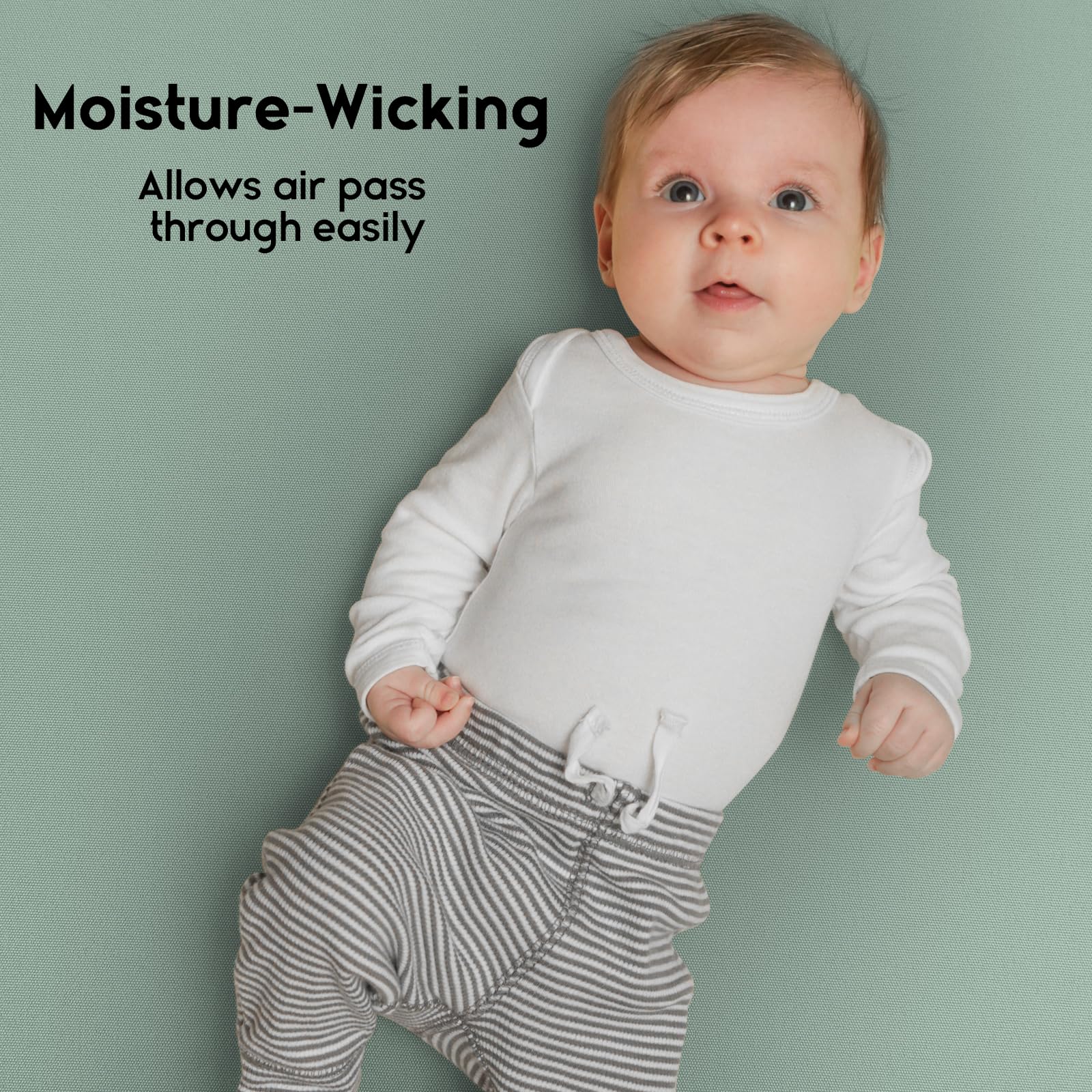 Yoofoss two-pack mini crib sheets for easy rotation.