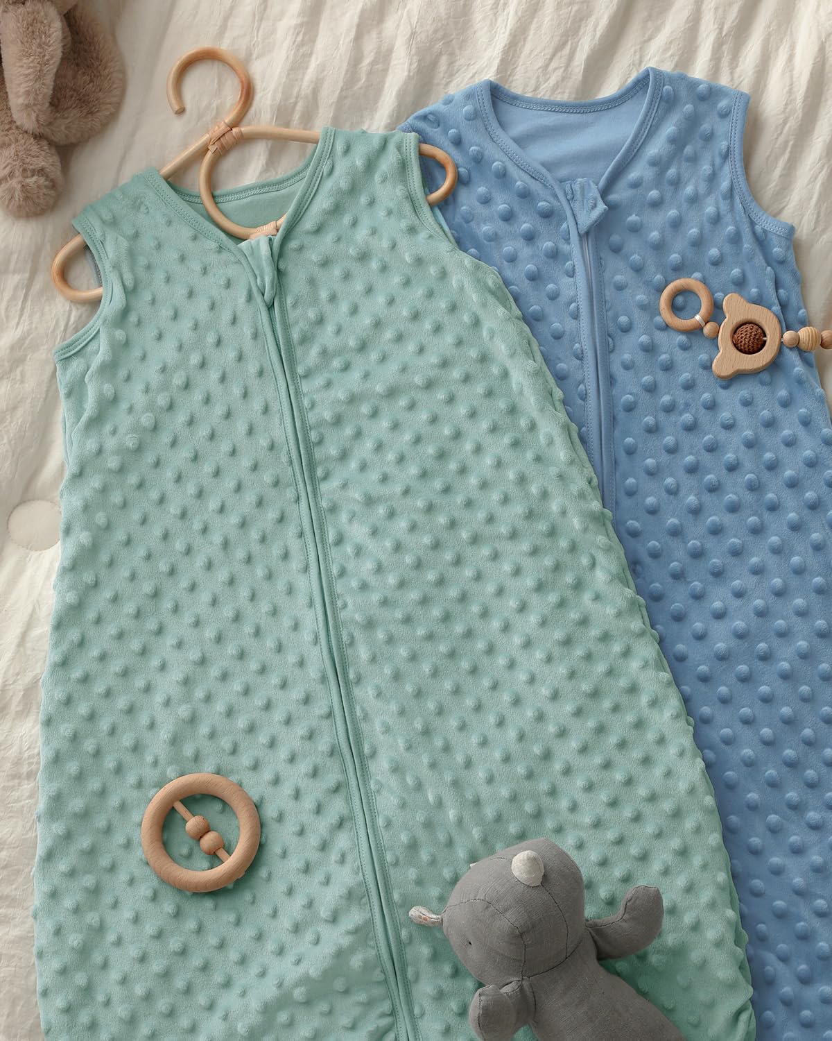Yoofoss two-pack sleep sacks for convenient wardrobe options.