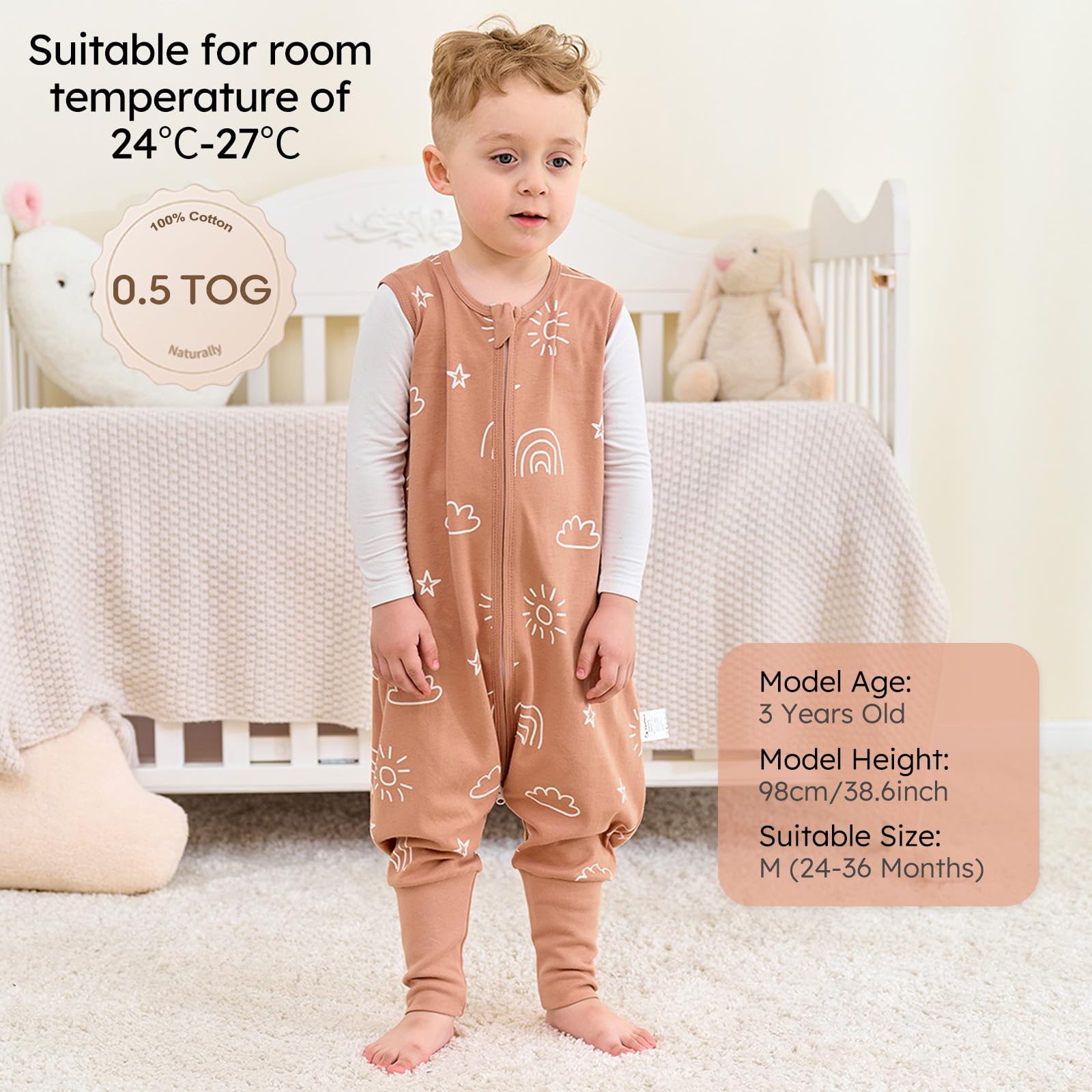 Yoofoss two-pack with three sizes supports growing toddlers at home.
