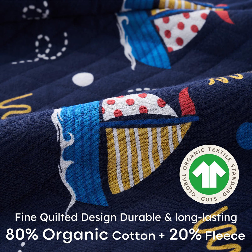 Yoofoss two way zipper sleep sack enabling easy dressing and diaper changes