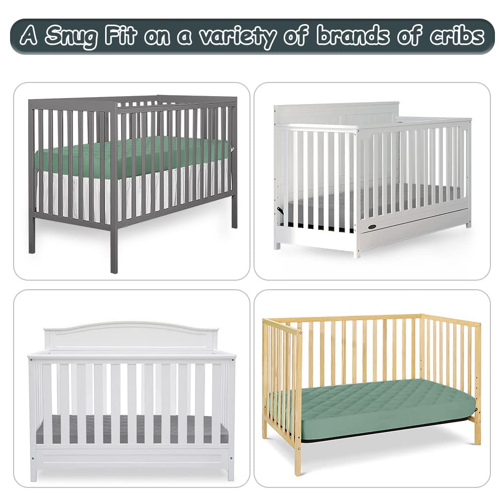 Yoofoss washable and durable crib protector withstands frequent laundering