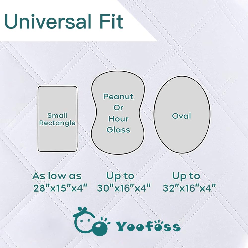 Yoofoss round-fit pad keeps bassinet clean with waterproof protection