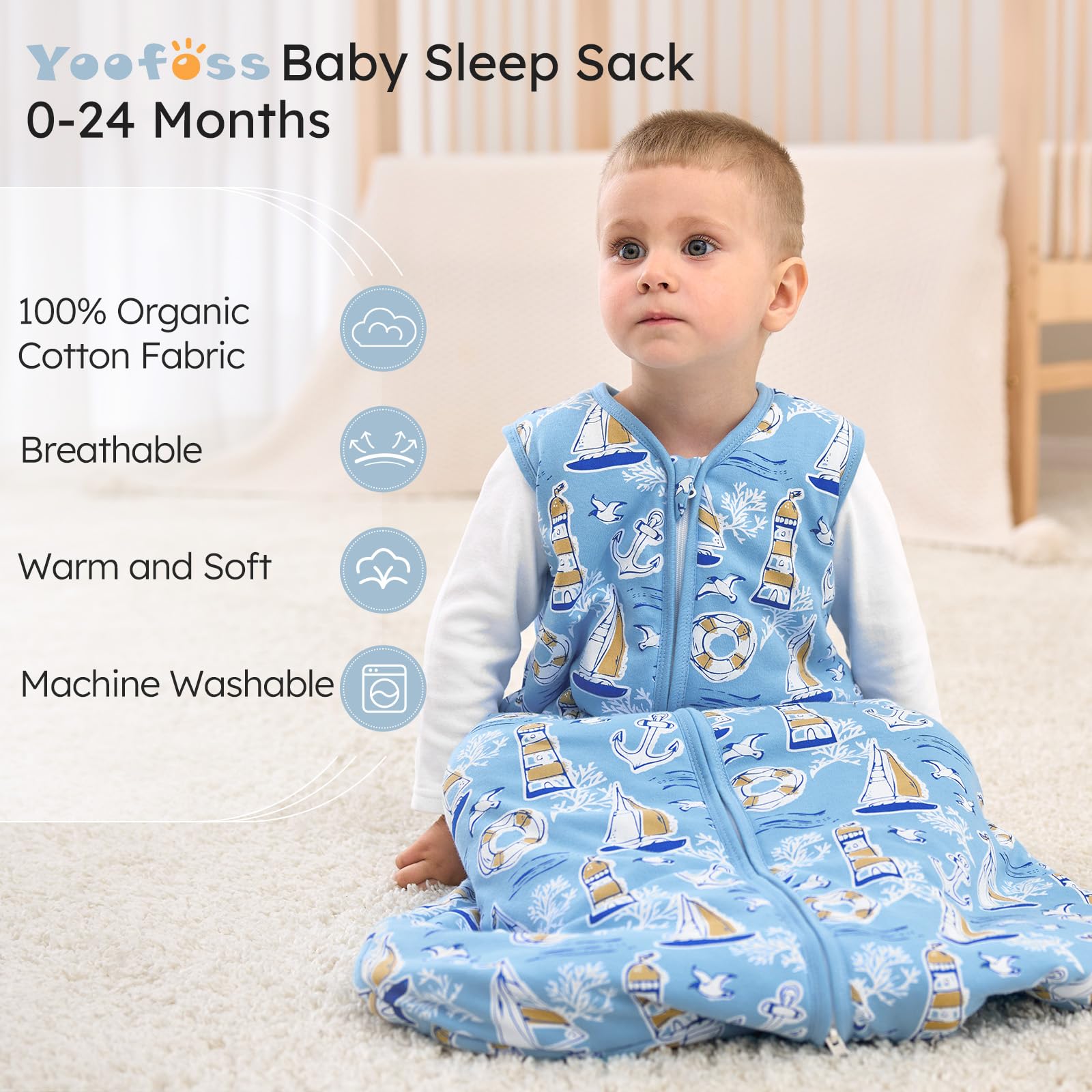 Yoofoss wearable blanket 1.5 tog provides adaptable warmth for varied temperatures