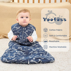 Yoofoss wearable blanket with 2-way zipper enables easy diaper changes