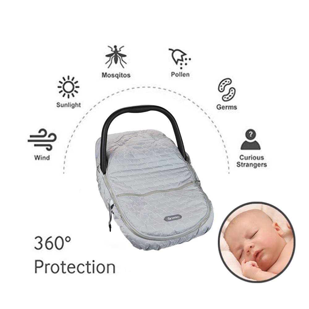 Yoofoss weather-resistant nylon exterior shields from wind and light rain