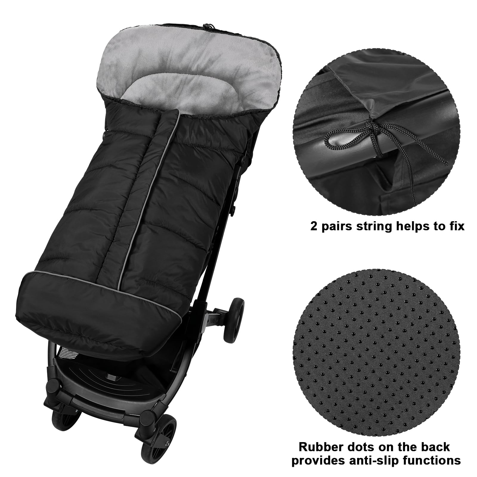 Yoofoss stroller cover folds easily for quick packing and travel.