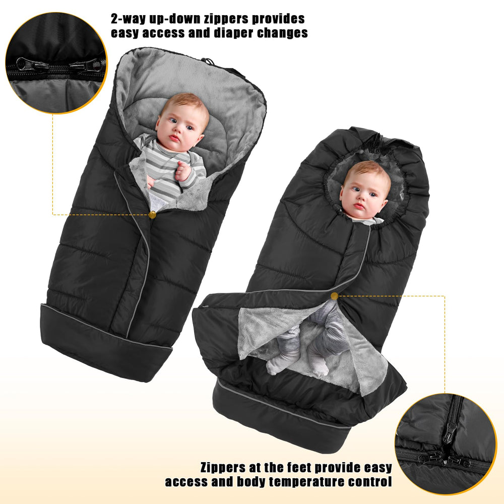 Yoofoss water-resistant outer fabric protects against rain and splashes.