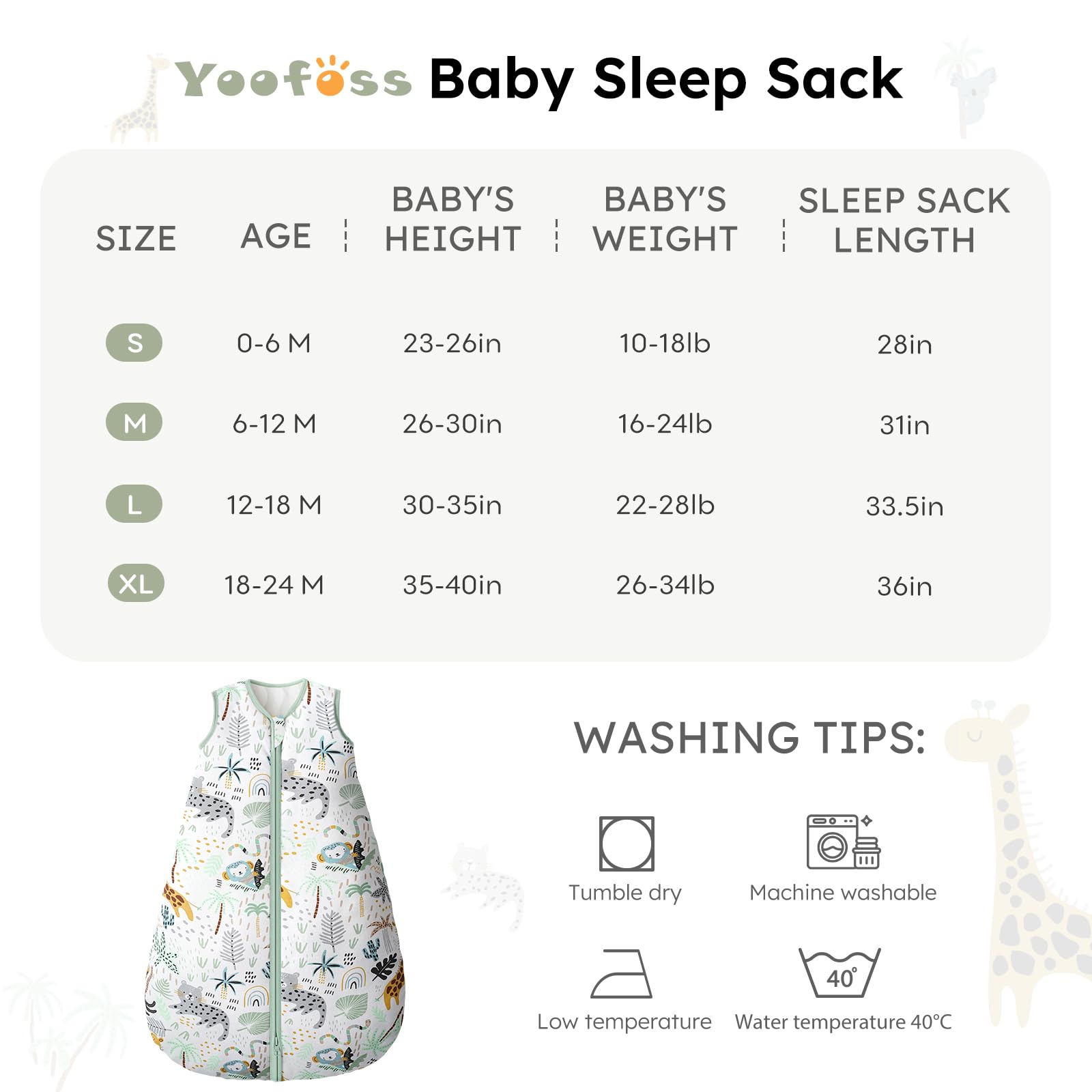 Yoofoss zipper garage focus: protects baby’s face during zipping.