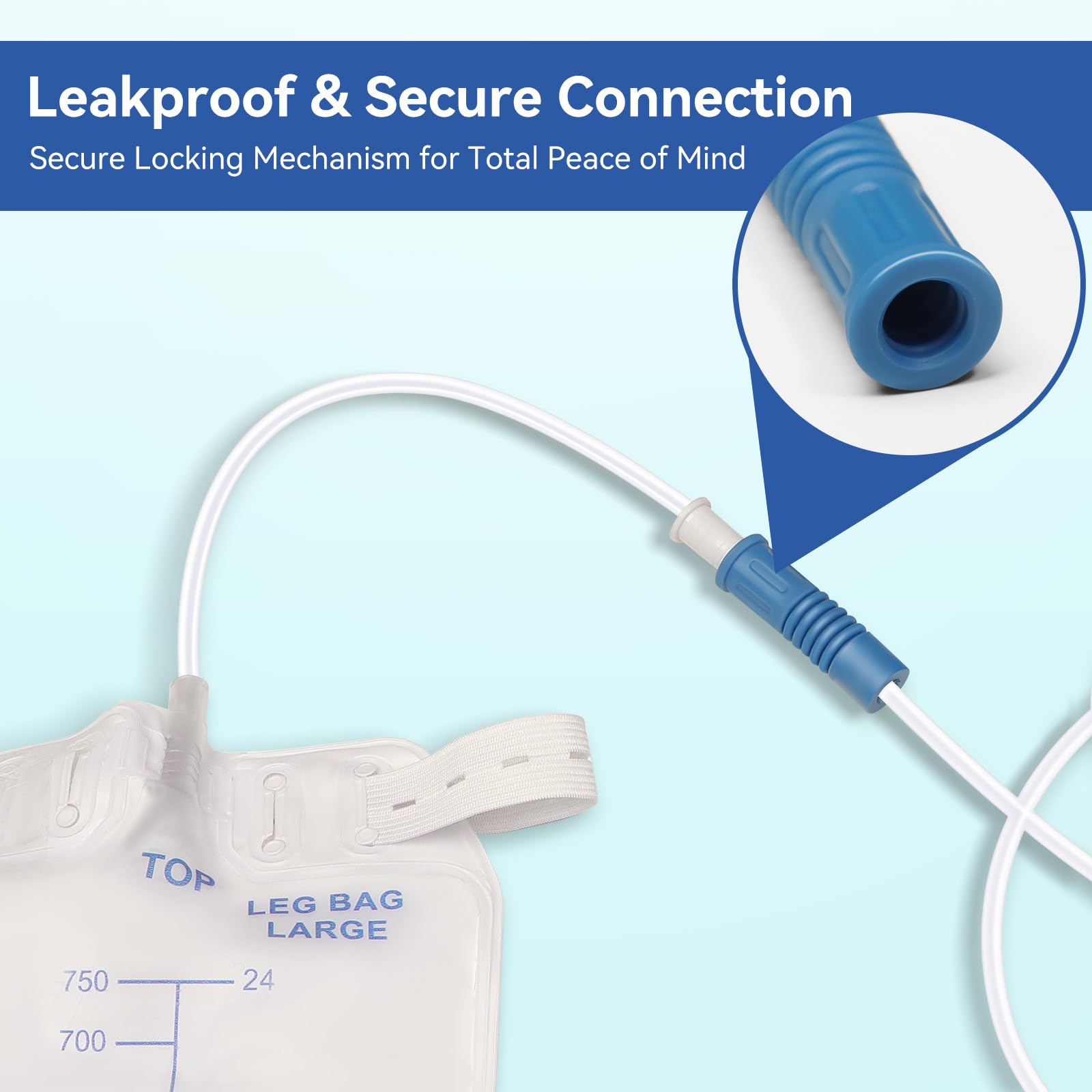 YOOGUSTO blue tubing with easy attachment creates secure connections