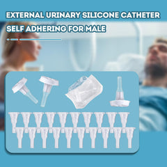 YOOGUSTO silicone external catheter controlled-flow-outlet guides urine smoothly during use.