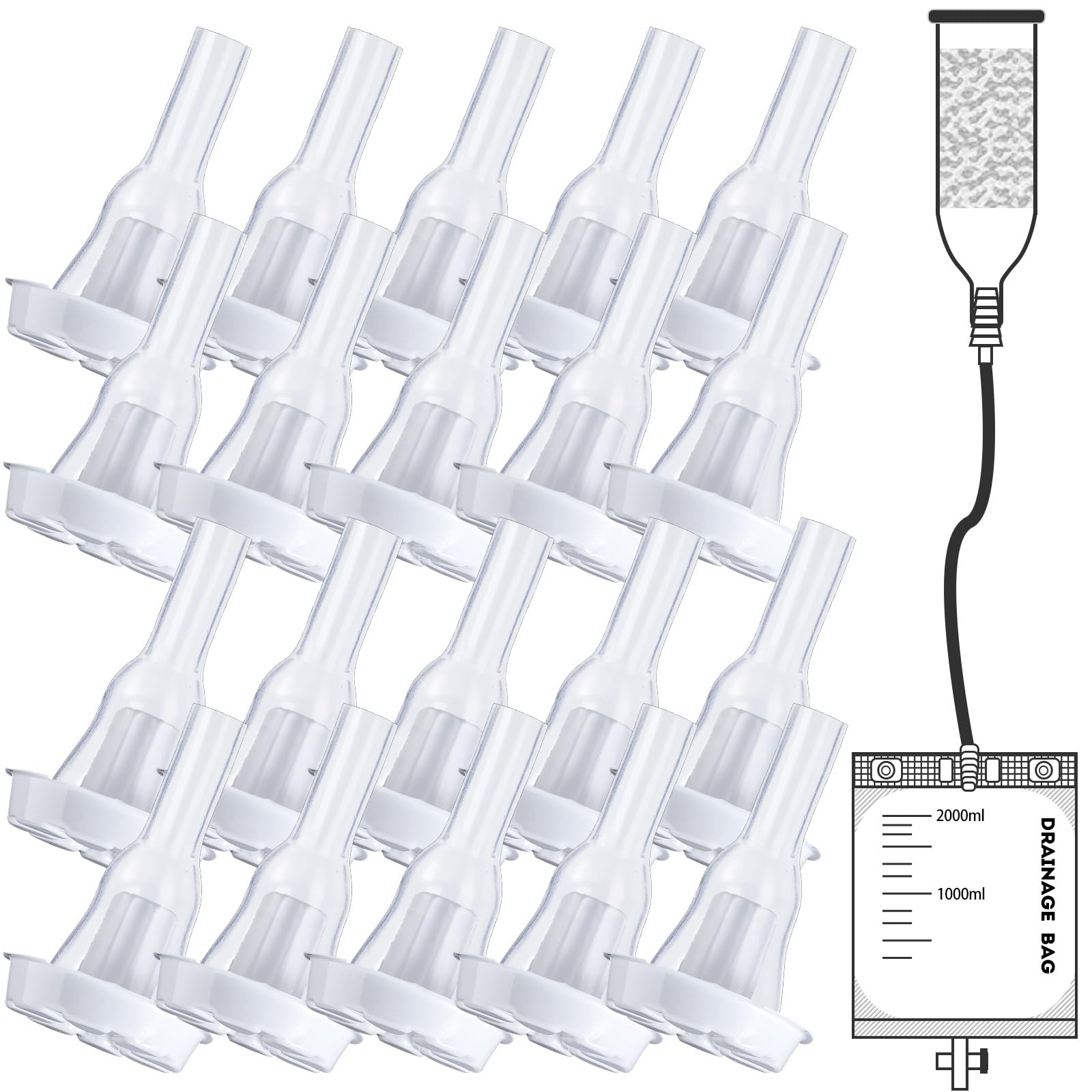 YOOGUSTO silicone external catheter with soft comfort for all-day wear and secure fit.