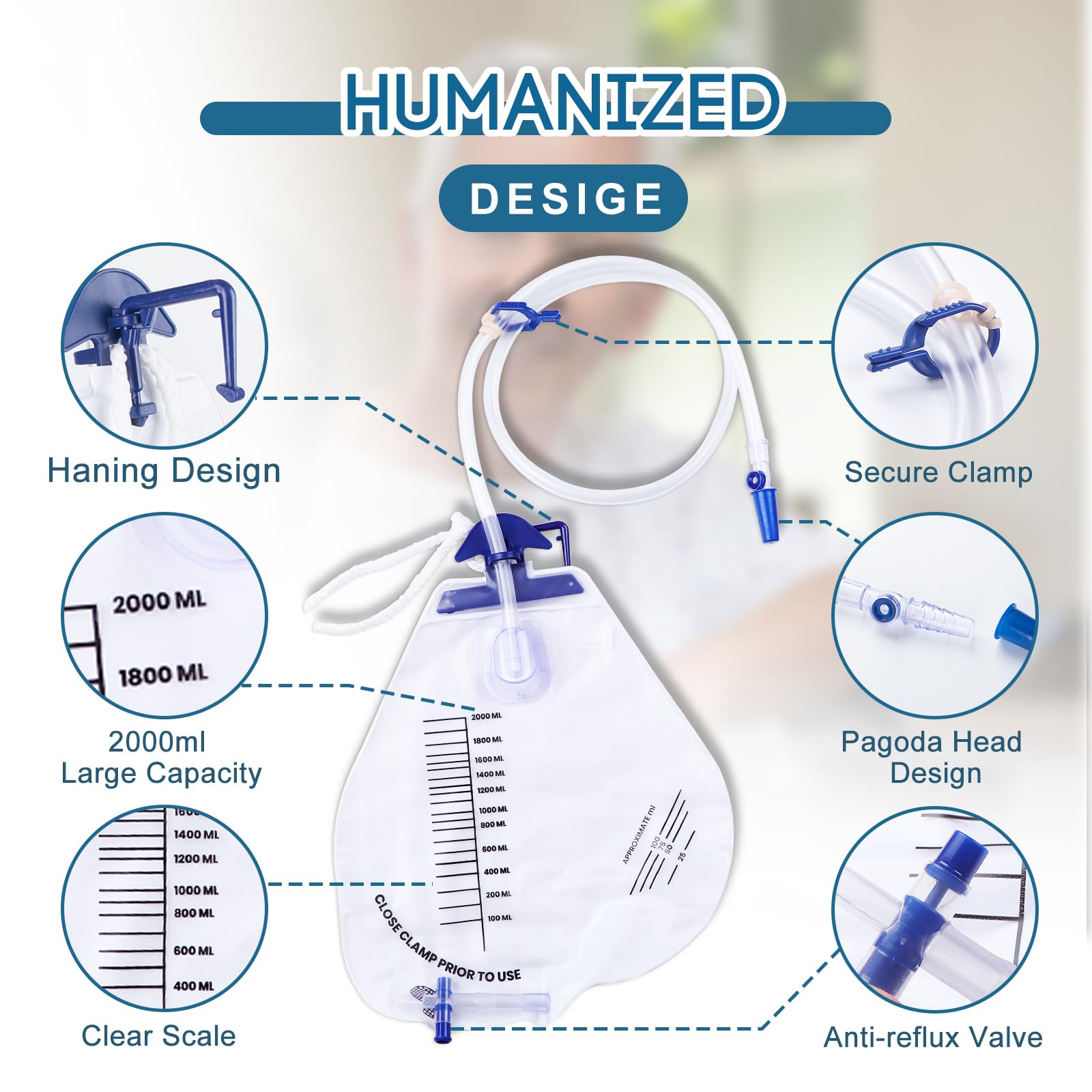 YOOGUSTO leak-proof catheter bag demonstrates secure discharge