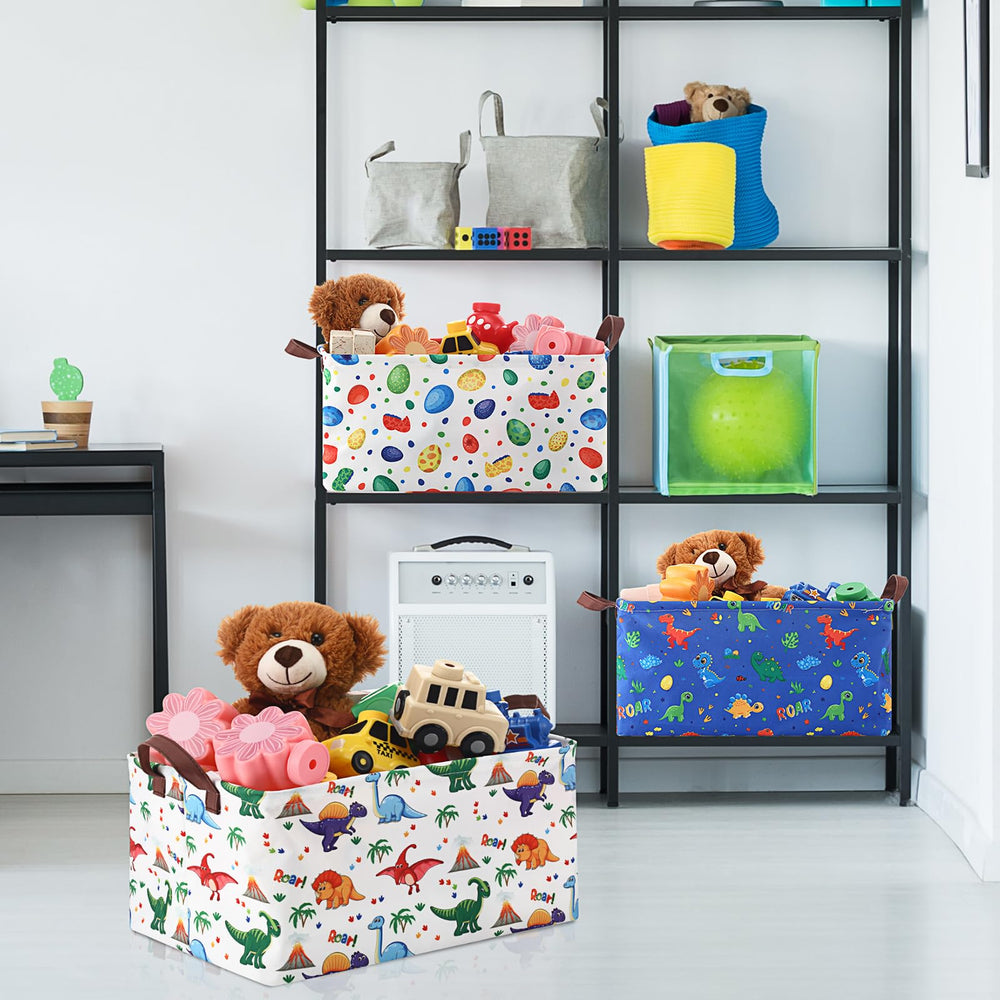 Yoojahow easy-care fabric storage containers for quick cleaning
