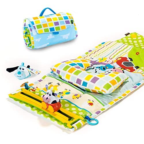 Yookidoo Baby Gym 3-stage setup supports floor, tummy, and seated exploration