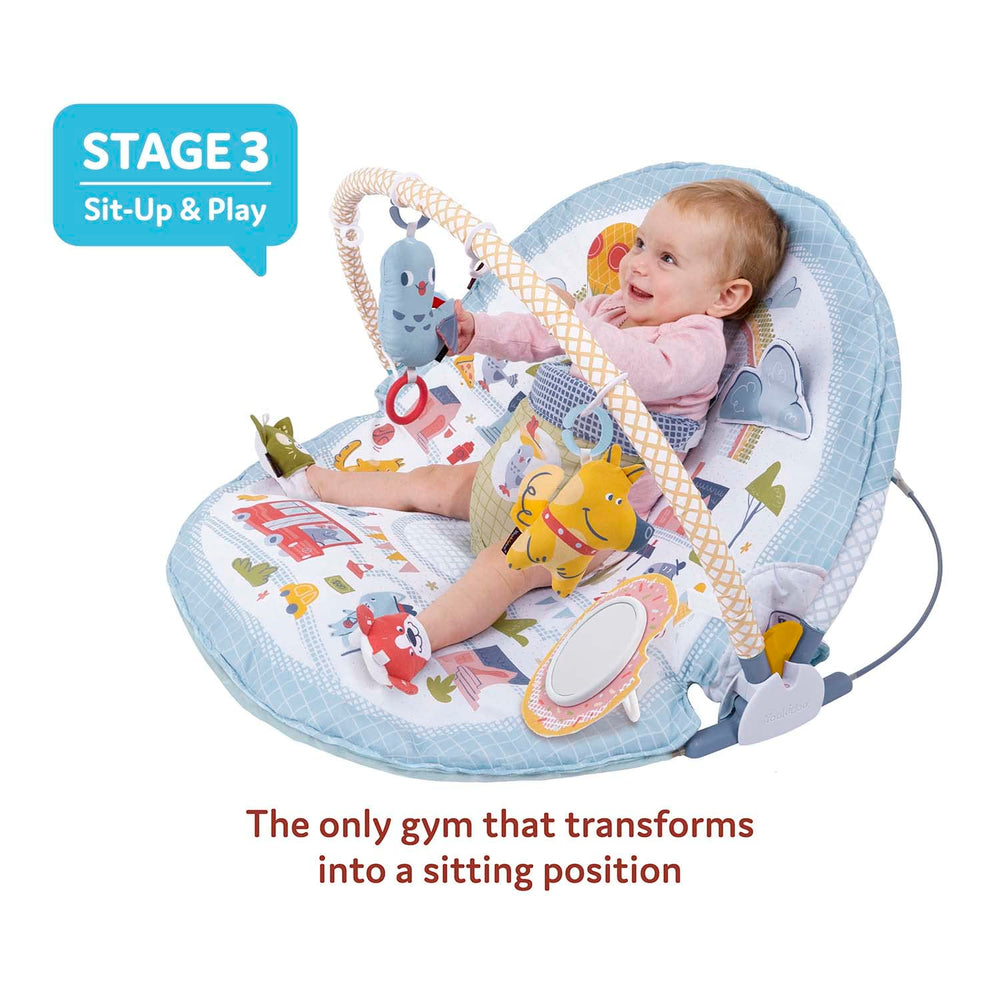 Yookidoo Baby Gym Urban stage-3 sit-up-play promotes upright seated interaction