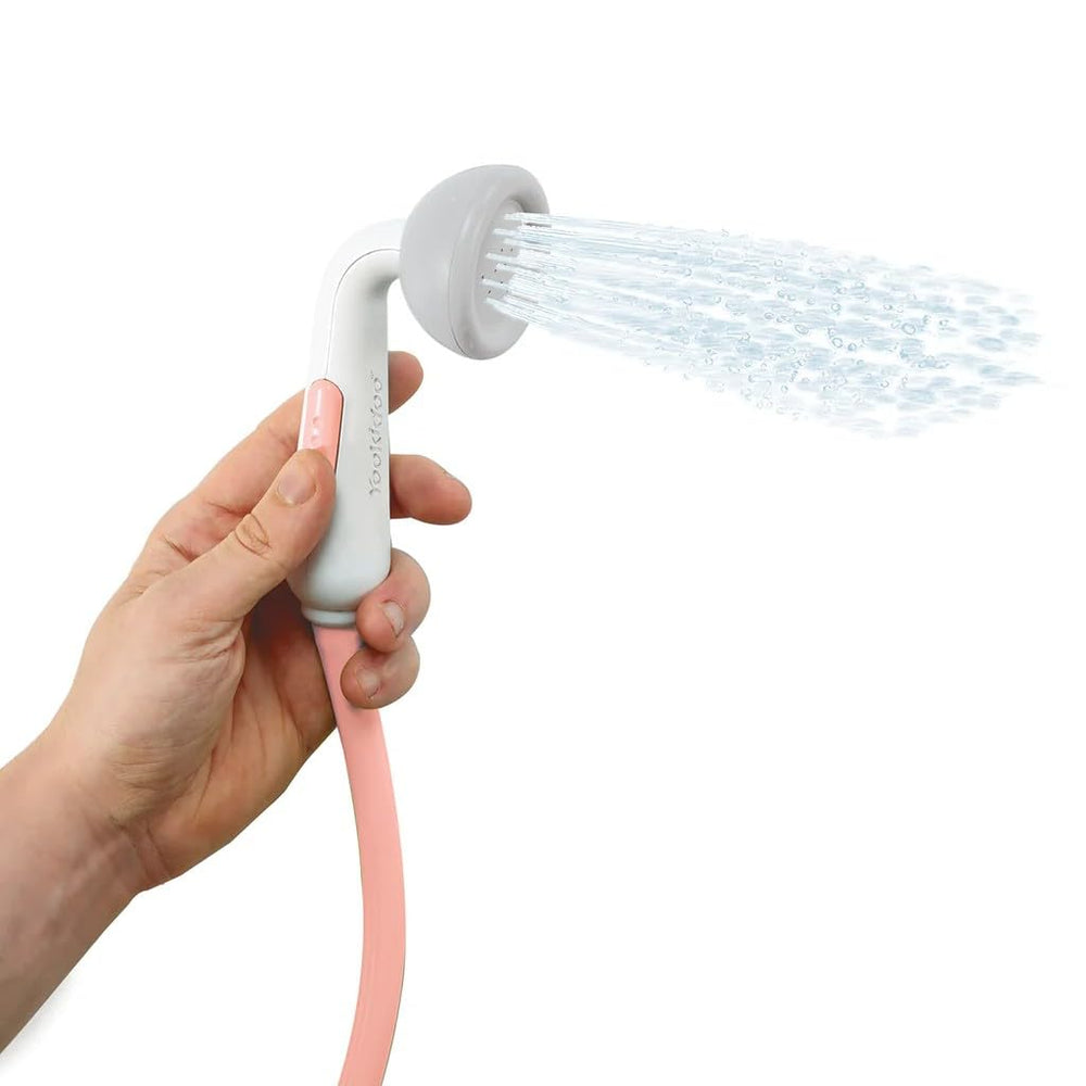 Yookidoo Pink Elephant bath play toy adds sensory fun to routine.